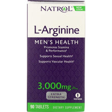 Load image into Gallery viewer, NATROL: L-Arginine 3000 mg, 90 tablets