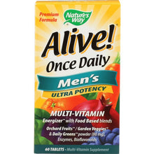 Load image into Gallery viewer, NATURE'S WAY: Alive Once Daily Men's Multi-Vitamin, 60 tablets
