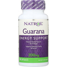 Load image into Gallery viewer, NATROL: Guarana 200 mg, 90 Capsules
