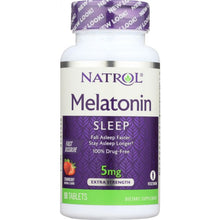 Load image into Gallery viewer, NATROL: Melatonin Fast Dissolve Tablets Strawberry 5 mg, 90 tablets
