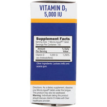 Load image into Gallery viewer, SUPERIOR SOURCE: Vitamin D3 5000 IU Extra, 100 tb
