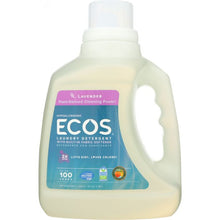 Load image into Gallery viewer, EARTH FRIENDLY: Ecos 2x Ultra Liquid Laundry Detergent Lavender, 100 oz

